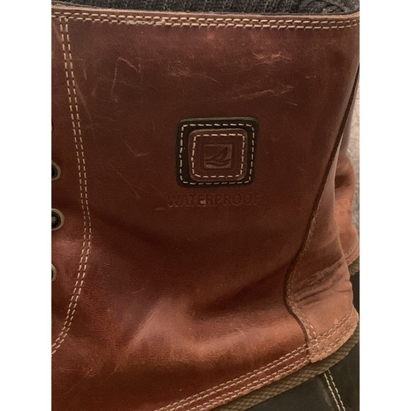 Sperry Top Sider Men’s 11 Brown Leather Waterproof Duck Boot